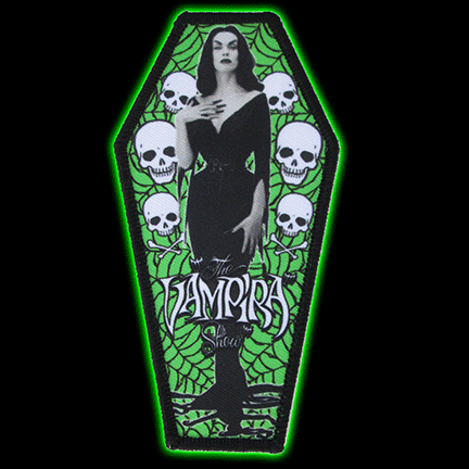 Vampira Skull Coffin Patch