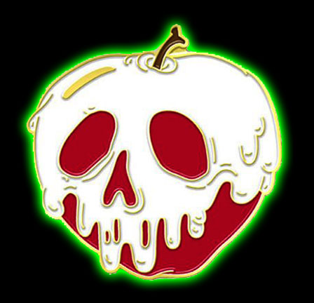 Poison Apple (Glows In The Dark) Enamel Pin