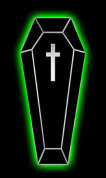 Coffin Enamel Pin