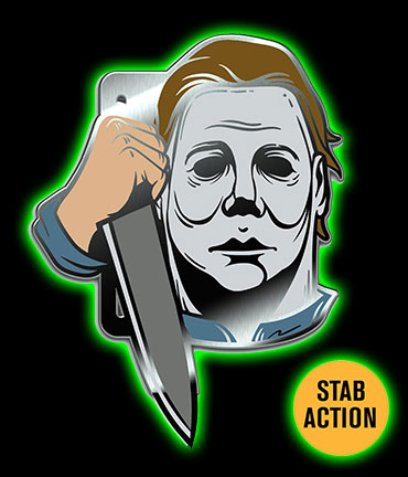 Michael Myers Stab Action Enamel Pin