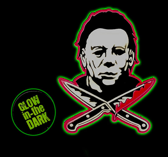 Michael Myers Blades Enamel Pin