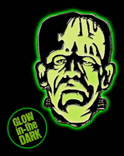 Frankenstein Head Enamel Pin