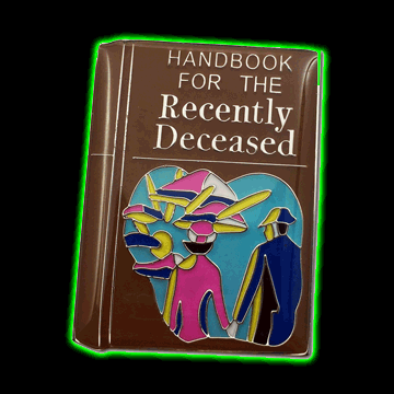 Handbook For The Recently Deceased Enamel Pin