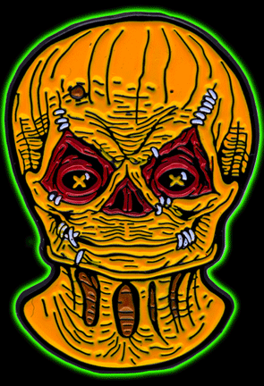 TRICK R TREAT SAM UNMASKED - ENAMEL PIN