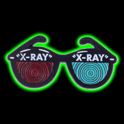 X-Ray Specs Enamel Pin