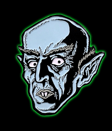 Nosferatu (blue) Enamel Pin