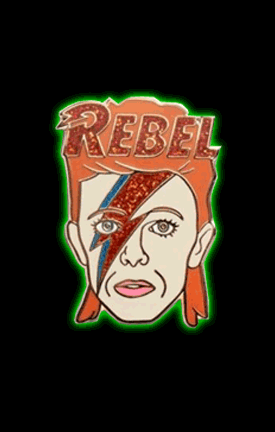 David Bowie Enamel Pin