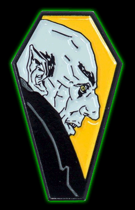 Nosferatu Coffin Enamel Pin