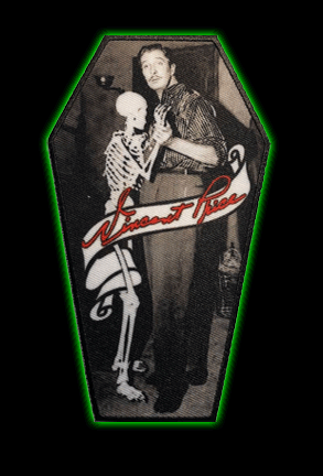 Vincent Price Skeleton Coffin Patch