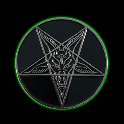 Baphomet Pentagram Enamel Pin