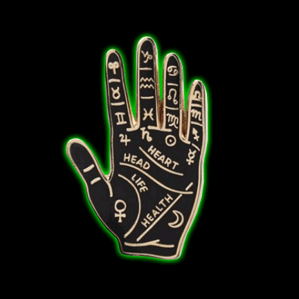 Palm Reading Enamel Pin