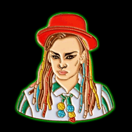 Boy George Enamel Pin