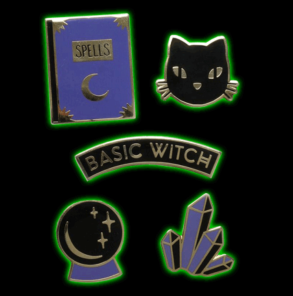 Basic Witches Enamel Pin Set