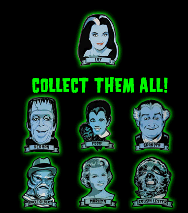 Lily Munster Enamel Pin