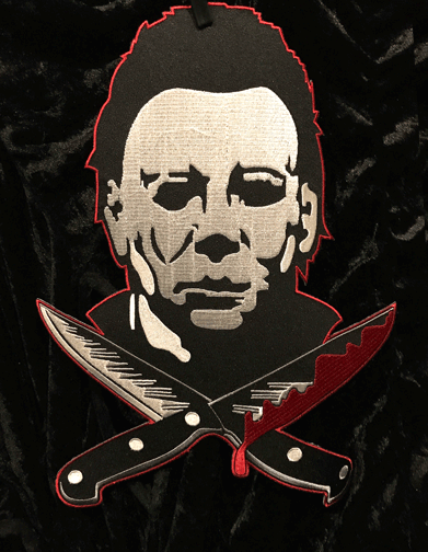 Large Michael Myers Knives Back Patch