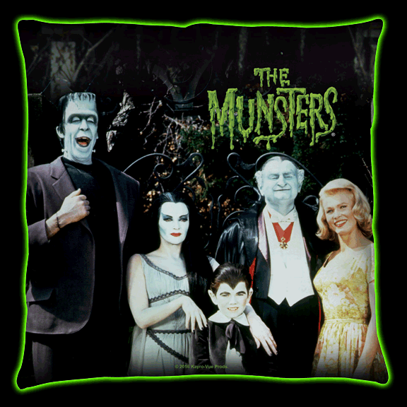 The Munsters Family Portrait Pillow