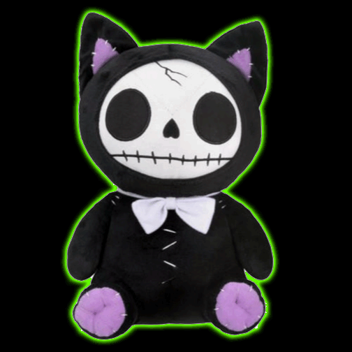 FURRYBONES BLACK MAO-MAO PLUSH