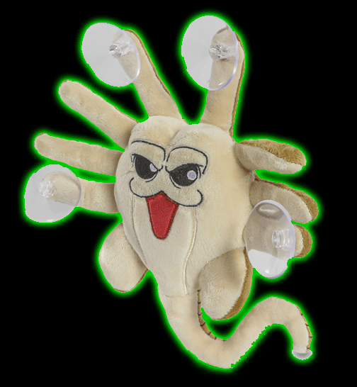 ALIEN- PLUSH FACEHUGGER WINDOW CLINGER