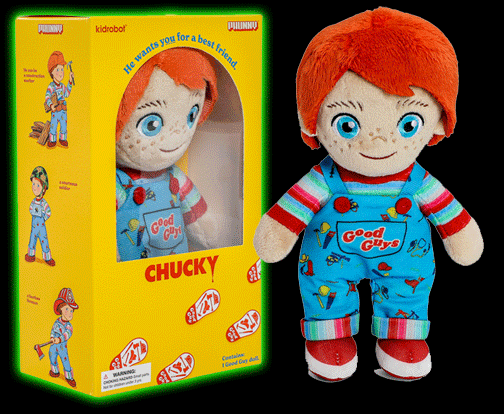CHILDS PLAY 2- GOOD GUY CHUCKY STANDING PHUNNY PLUSH IN BOX