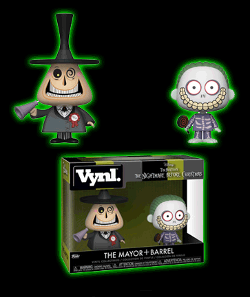 Nightmare Before Christmas Mayor and Barrel Vynl 2-Pack