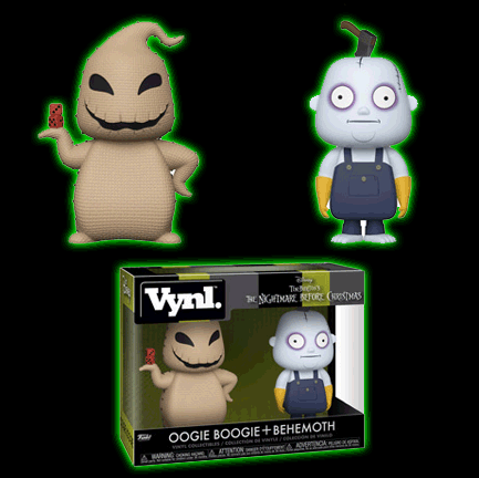 Nightmare Before Christmas Oogie Boogie and Behemoth Vynl 2-Pack