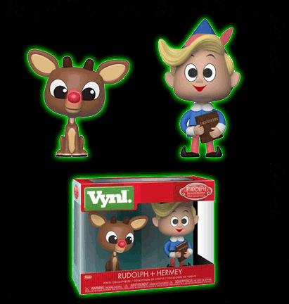 Rudolph The Red Nosed Reindeer Rudolph and Hermey VYNL Figure 2-Pack