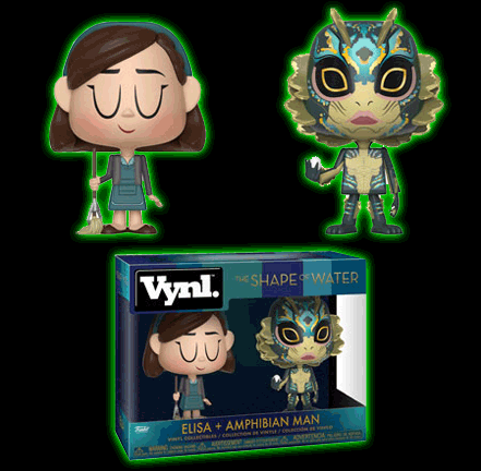 Shape of Water Elisa and Amphibian Man VYNL Figure 2-Pack