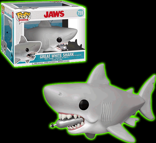 Pop! Movies: Jaws Great White Shark with Diving Tank vinyl figure #759