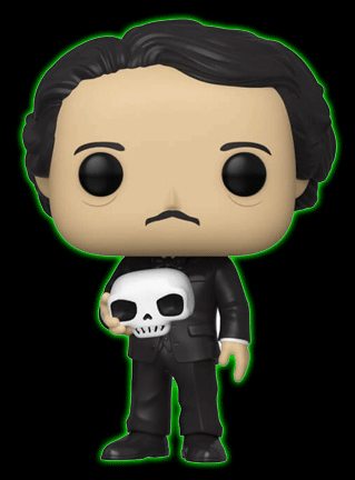 EDGAR ALLAN POE WITH SKULL POP! VINYL FIGURE