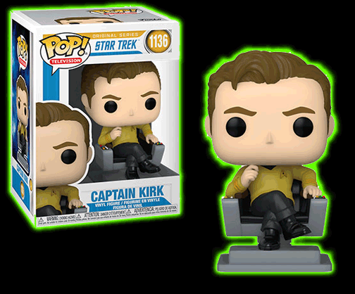 POP Television: Star Trek - Captain Kirk in Chair