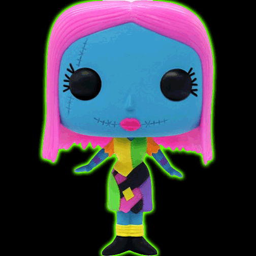 The Nightmare Before Christmas Sally Blacklight Pop! Vinyl Figure