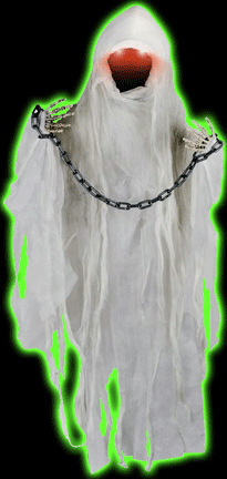 Faceless Spectre Animated Hanging Prop