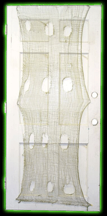 Green Fabric Weave Door Decoration