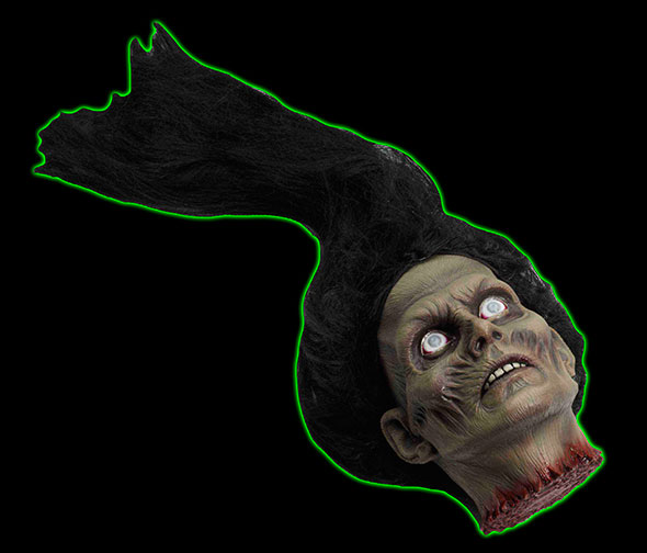 Severed Female Zombie Head