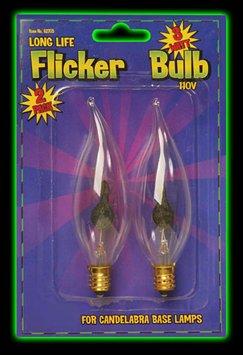 Flickering Light Bulb - Candleabra Base