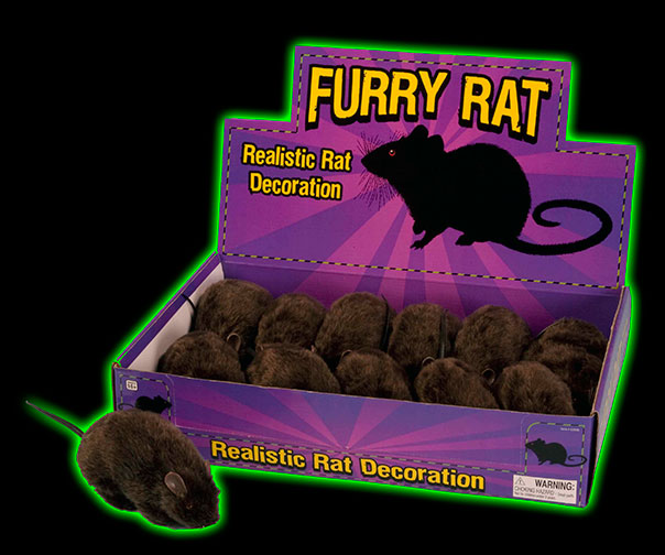 Realistic Furry Rat Prop