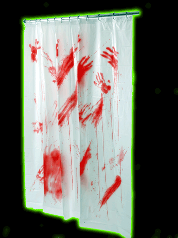 Bloody Shower Curtain