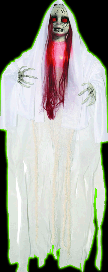Illuminated Hanging Ghost Doll