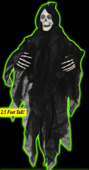 Black Hanging Grim Reaper Prop