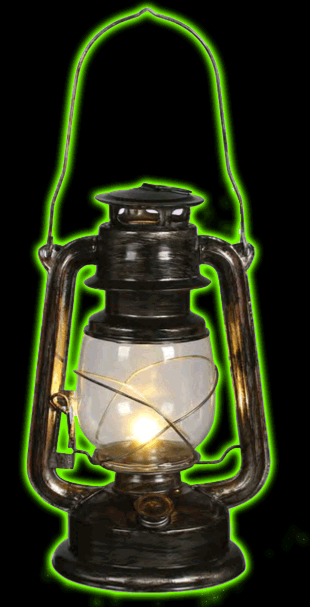 Light Up Old Lantern Prop