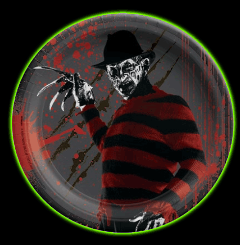 A Nightmare On Elm Street 7 inch Round Plates