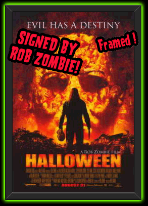 Rob Zombie Signed/Framed Halloween 11x17 Movie Poster