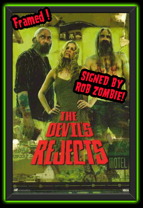 Rob Zombie Signed/Framed The Devils Rejects <br> Standing Trio 11x17 Movie Poster
