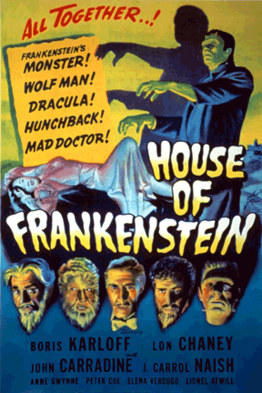House Of Frankenstein 11x17 Poster
