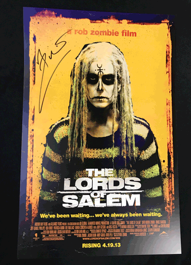 Rob Zombie AUTOGRAPHED Lords of Salem 11x17 Movie Poster