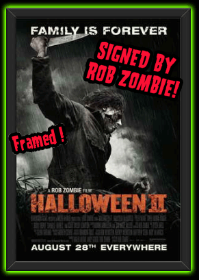 Rob Zombie Signed/Framed Halloween 2 11x17 Movie Poster