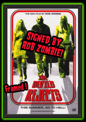 Rob Zombie Signed/Framed The Devils Rejects <br> Walking Trio 11x17 Movie Poster