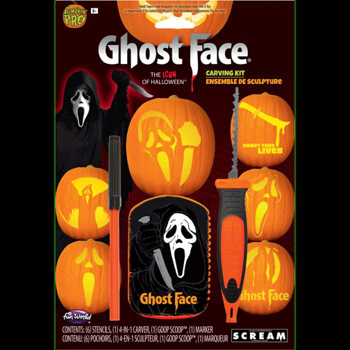 Ghost Face Pumpkin Carving Kit