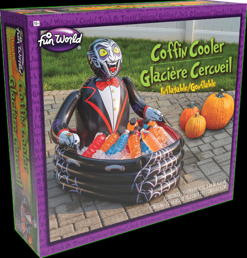 Inflatable Vampire Coffin Cooler