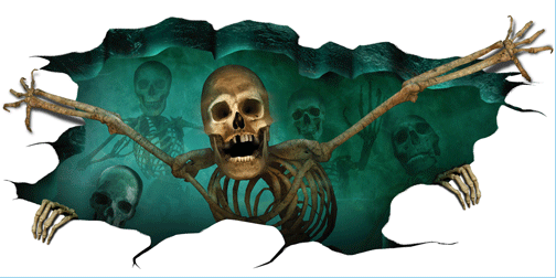 3D Fiends from Below Floor Decor Skeleton Pit
